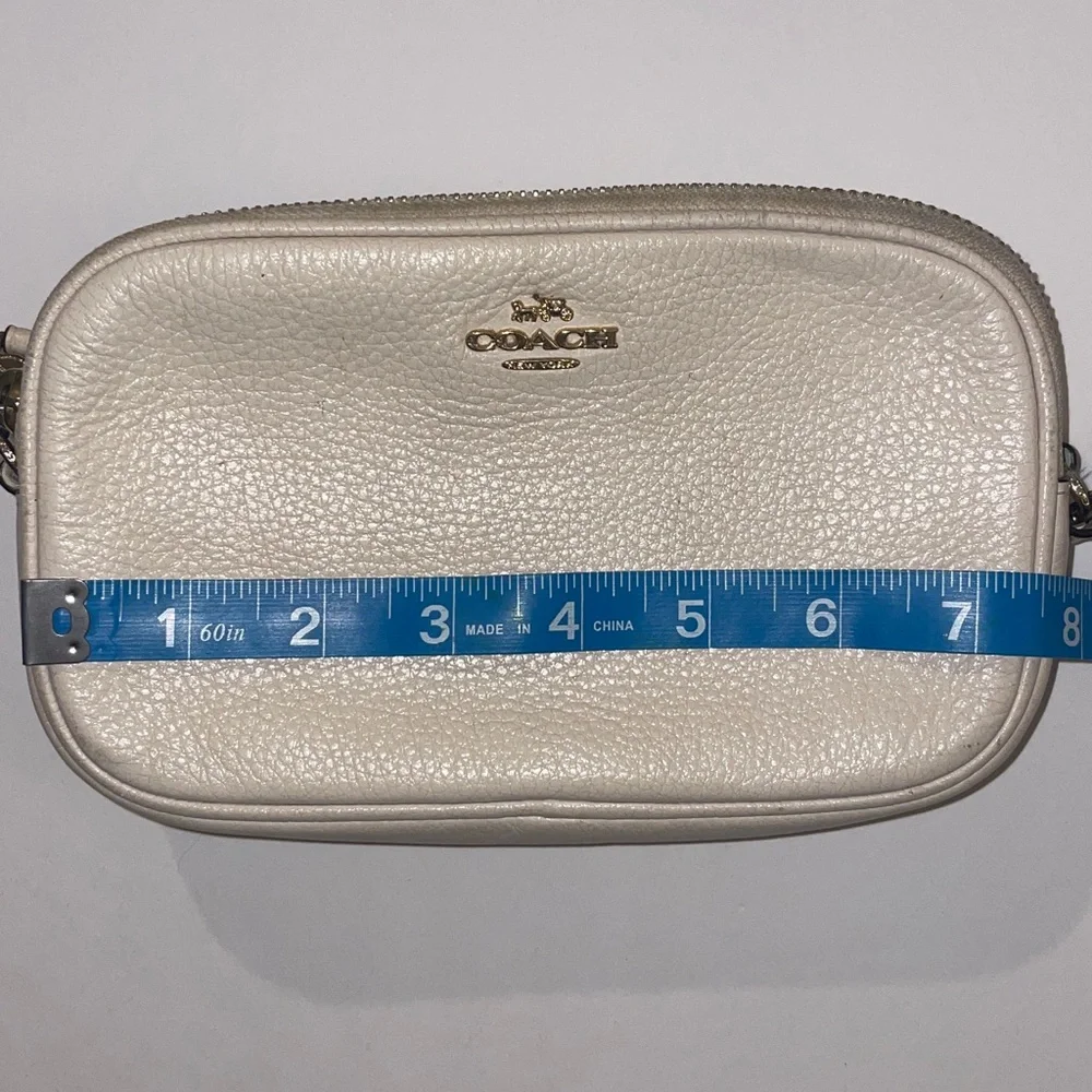 Coach Cream Leather Crossbody Bag